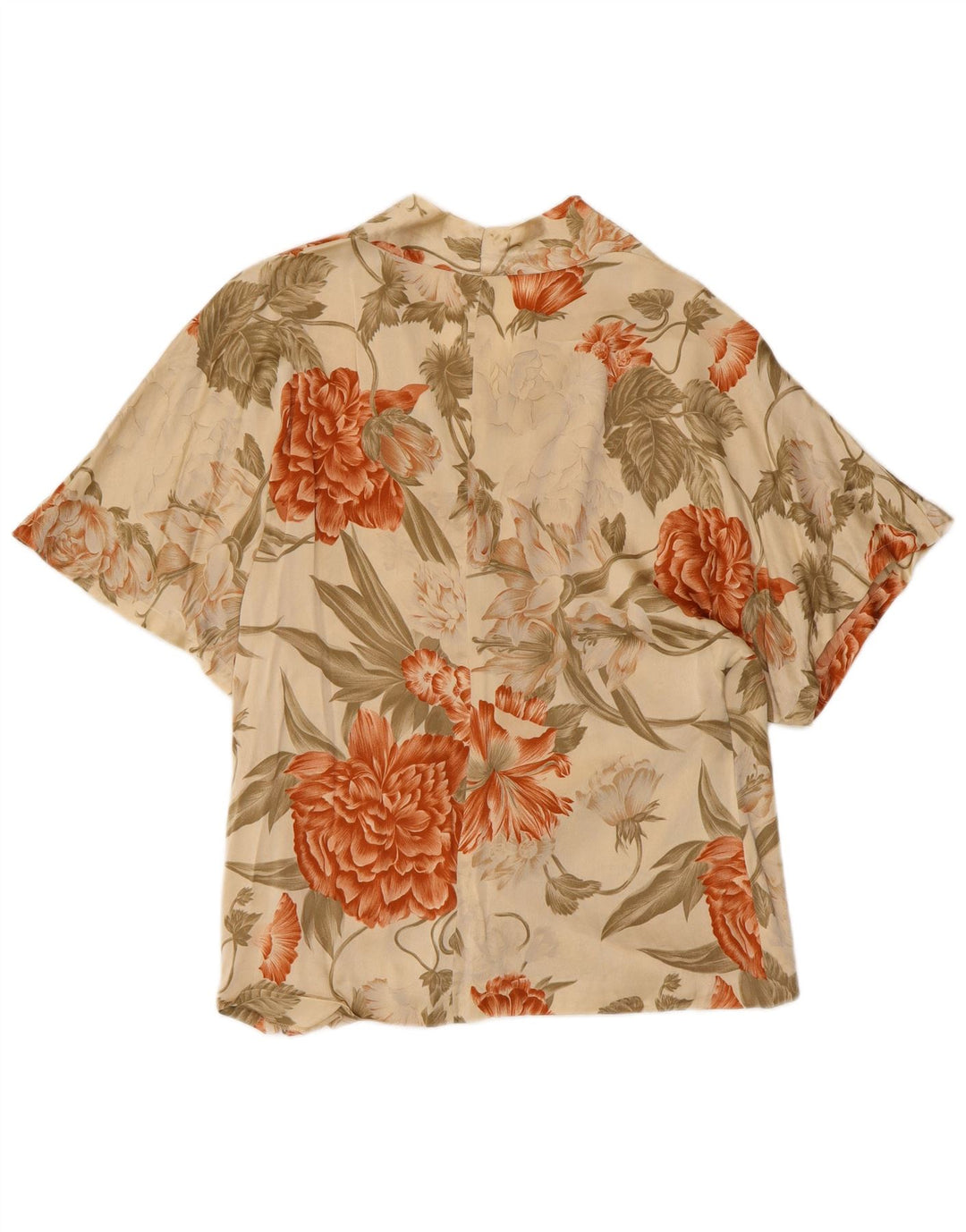 Bluză pentru femei VINTAGE UK 12 Medium Green Floral