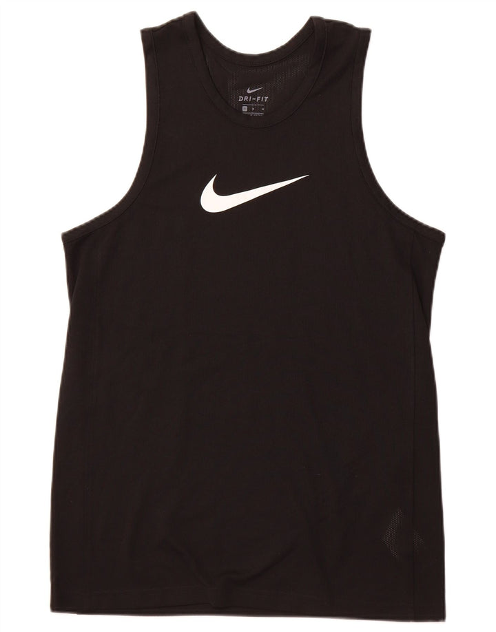 Vestă grafică NIKE Dri Fit pentru bărbați, sport, mediu, negru, poliester