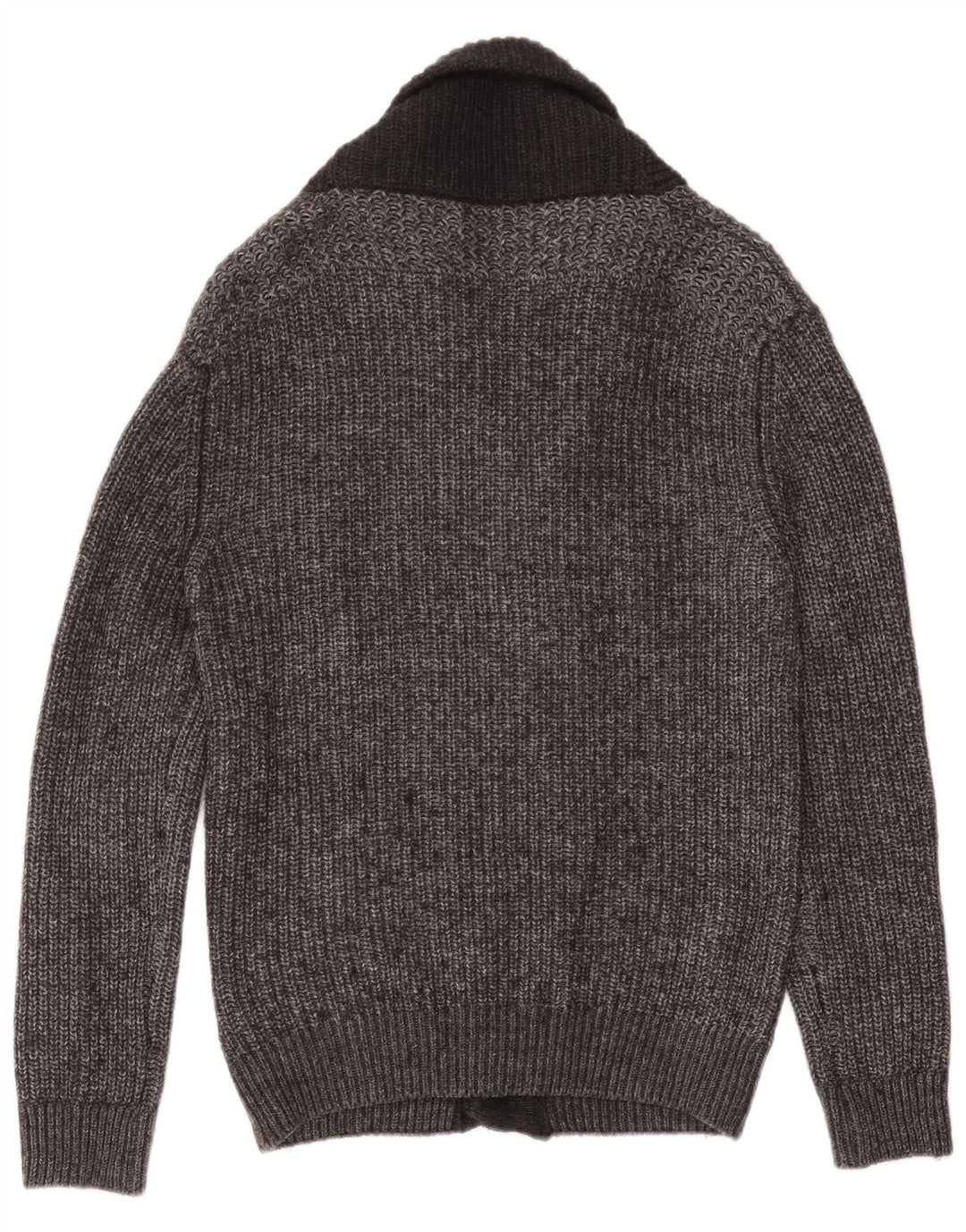 Pulover cardigan pentru bărbați Zara, mare, gri cu pete acrilice