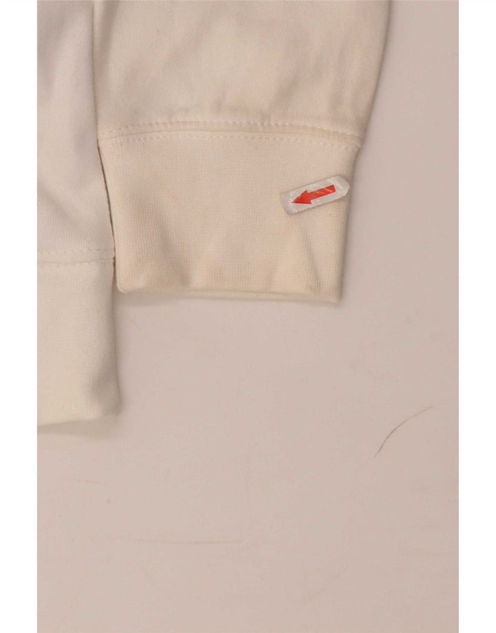 Hanorac grafic pentru bărbați Nike Pulover mare, alb, bumbac