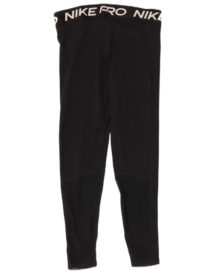 Leggings grafic Nike Dri Fit pentru femei, mari, negru, poliester