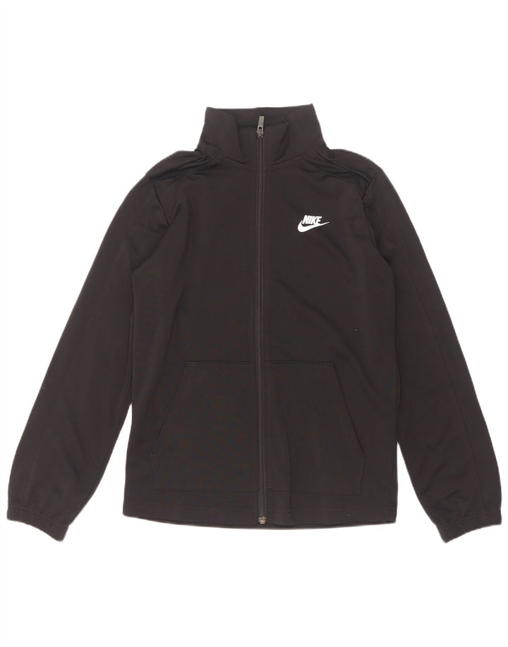 Jachetă de trening cu grafică standard Nike pentru băieți 12-13 ani, mare, neagră