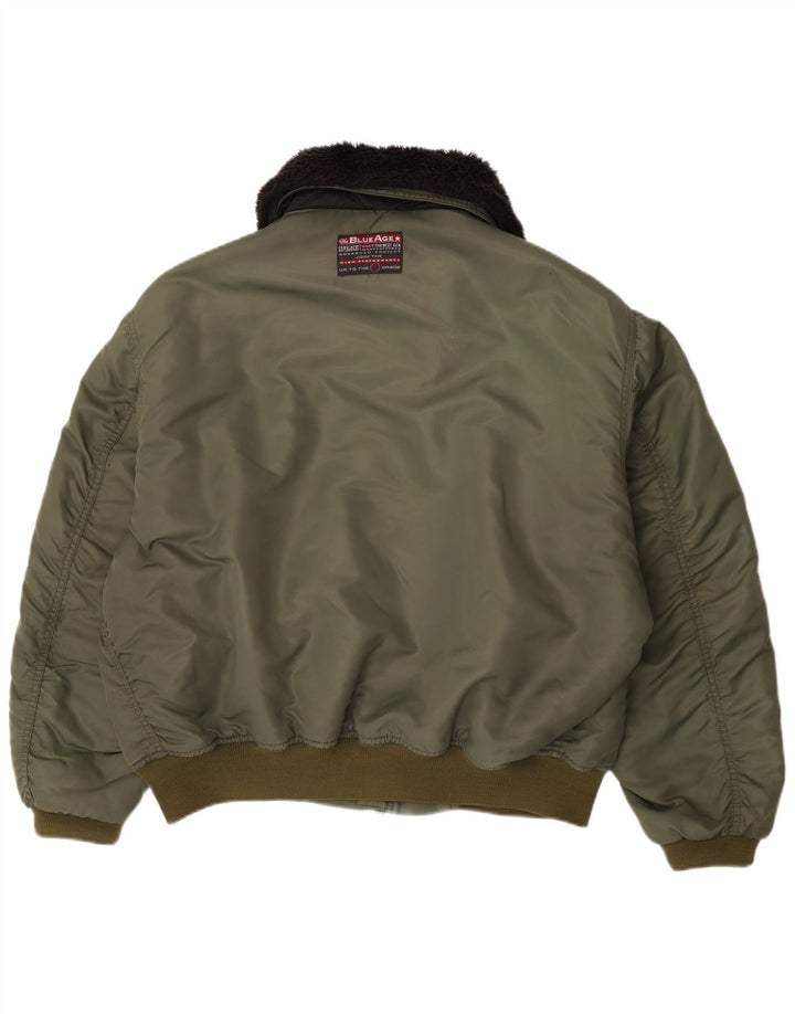 Jachetă Bomber pentru bărbați Carrera UK 40, mare, kaki, poliamidă color bloc