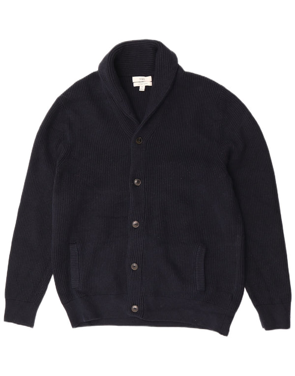 Pulover cardigan pentru bărbați Marks & Spencer, bumbac bleumarin 2XL