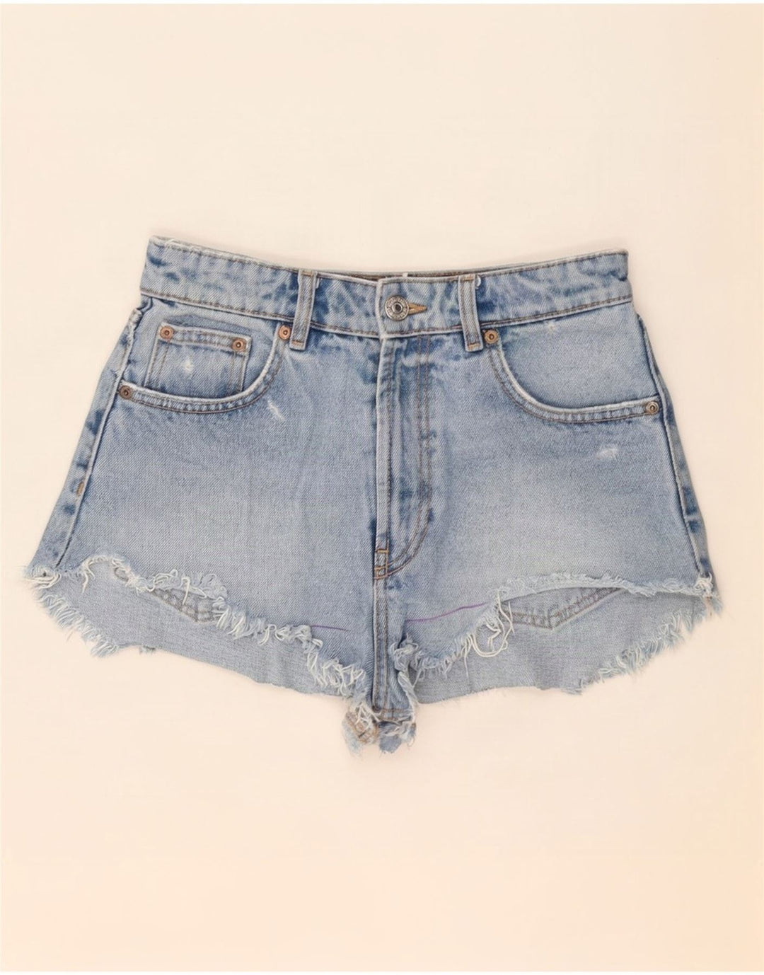 Pantaloni scurți din denim vintage pentru femei, mici W26 albastru