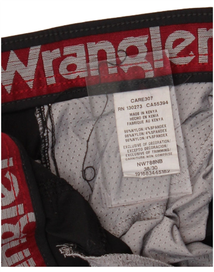Pantaloni cargo drepti pentru bărbați WRANGLER W38 L30 Nylon negru
