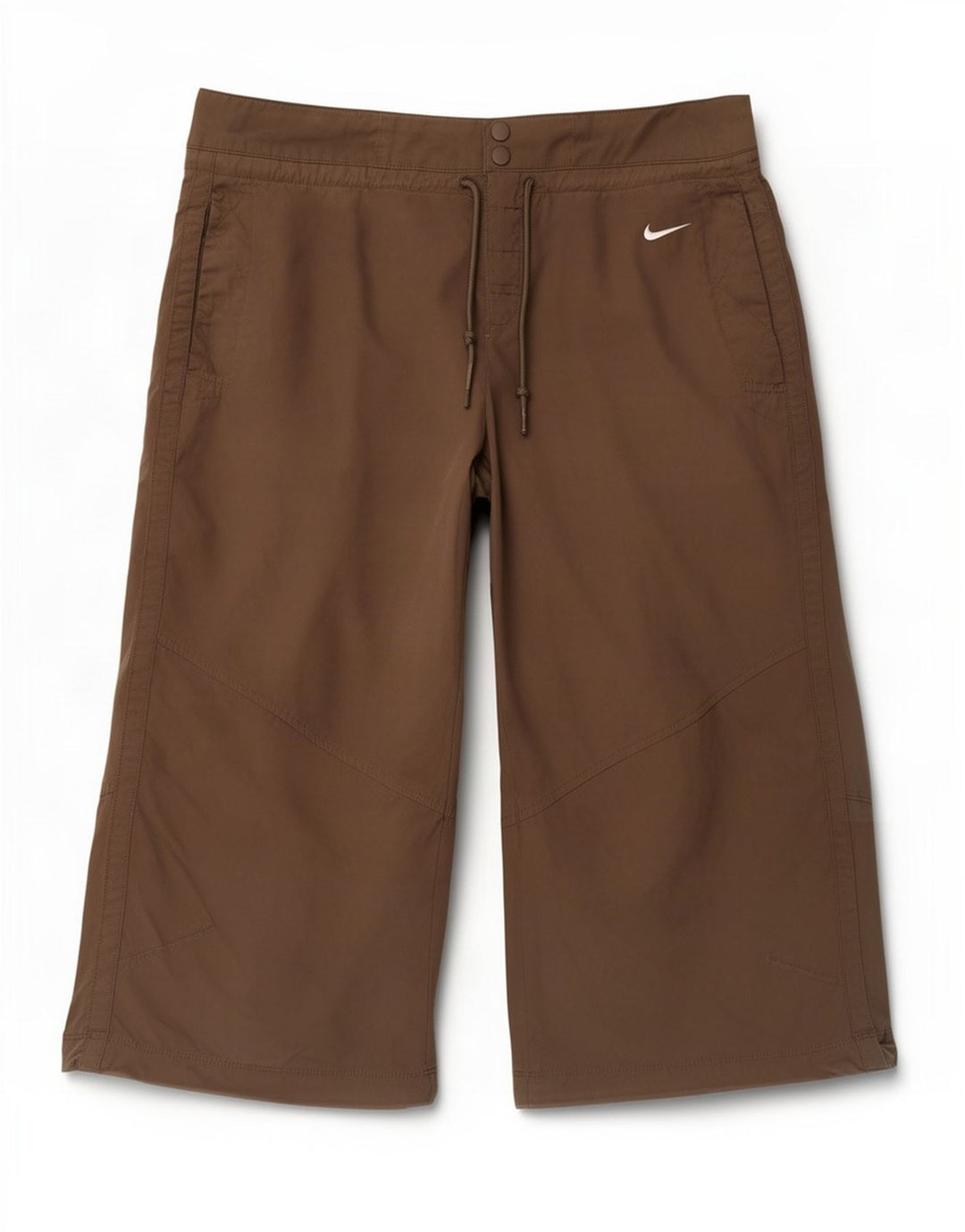 Pantaloni Capri Nike pentru femei UK 8/10 Small W30 L20 Maro Poliester