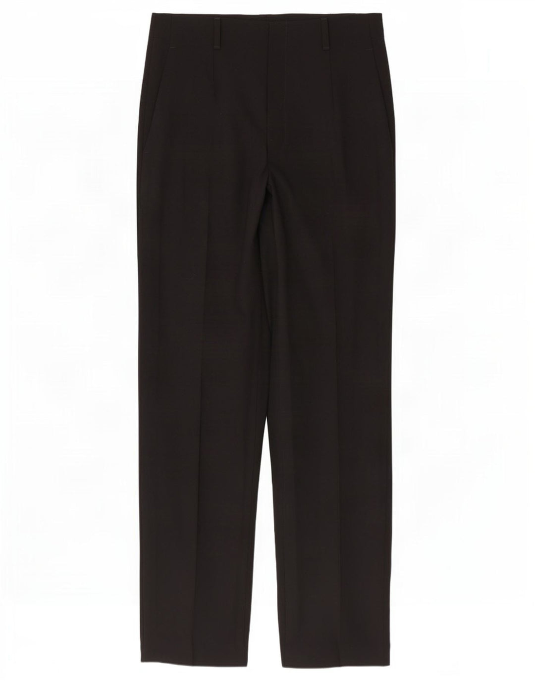 Pantaloni de costum drepți pentru femei Zara EU 42 Large L32 L34 Poliester negru