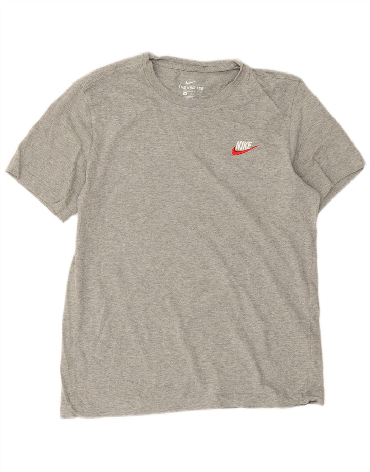 Tricou pentru bărbați Nike Top mediu gri bumbac cu pete