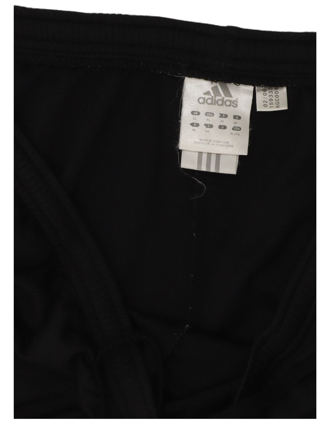 Pantaloni scurti sport ADIDAS pentru femei UK 22 3XL poliester negru