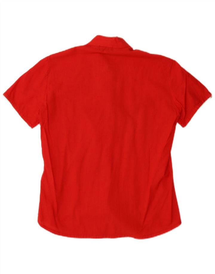 Cămașă Vintage cu mânecă scurtă pentru femei IT 42 Medium Red