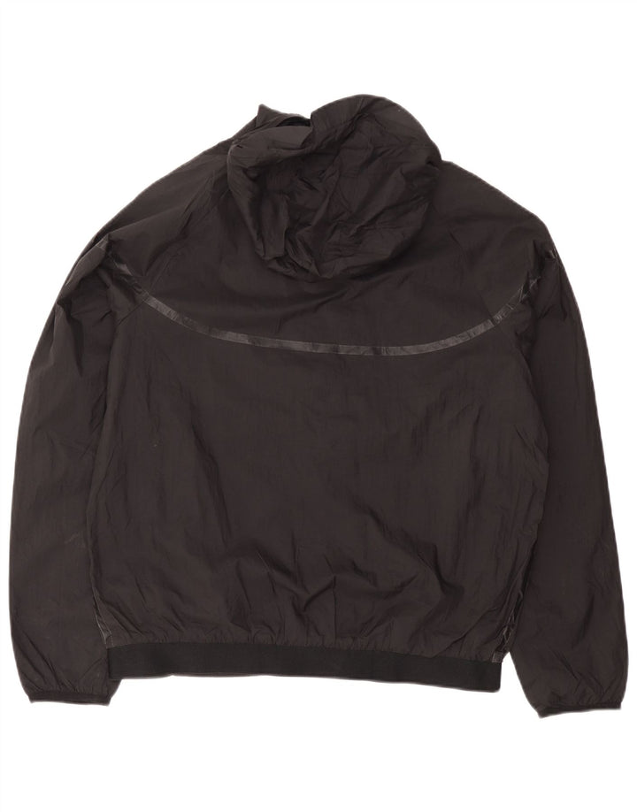 Jachetă de trening cu glugă Nike pentru bărbați, nailon mediu negru