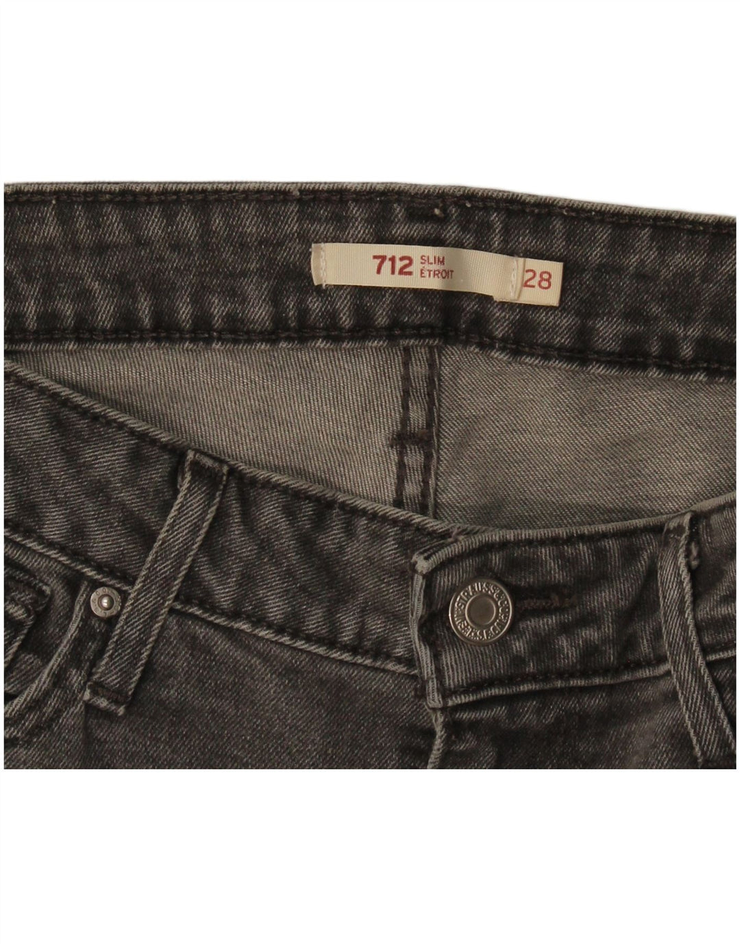Blugi Levi's 712 Slim pentru femei W28 L26 gri