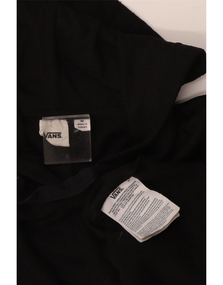 Pulover Vans pentru bărbați, bumbac mediu negru