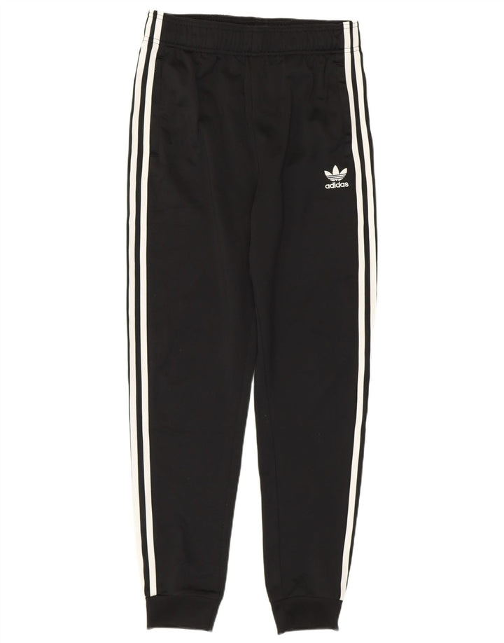Pantaloni de trening ADIDAS Băieți Joggeri 14-15 ani Poliester cu dungi negre