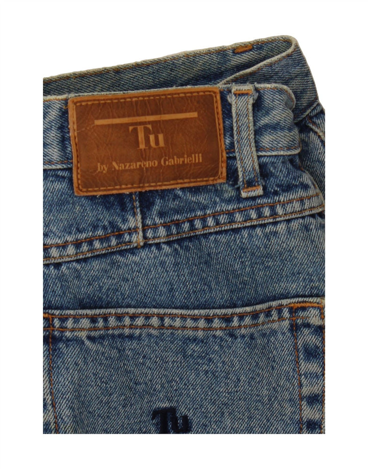 TRUSSARDI Womens Straight Jeans W31 L30 Blue Cotton Vintage Trussardi and Second-Hand Trussardi from Messina Hembry 