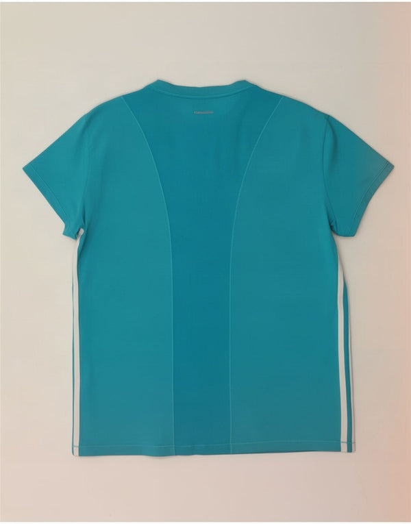 Tricou adidas Climacool pentru femei, Marea Britanie 20/22 XL, nailon albastru