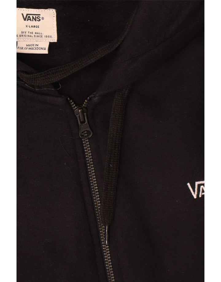 Pulover Vans pentru bărbați, cu fermoar, bumbac XL, negru