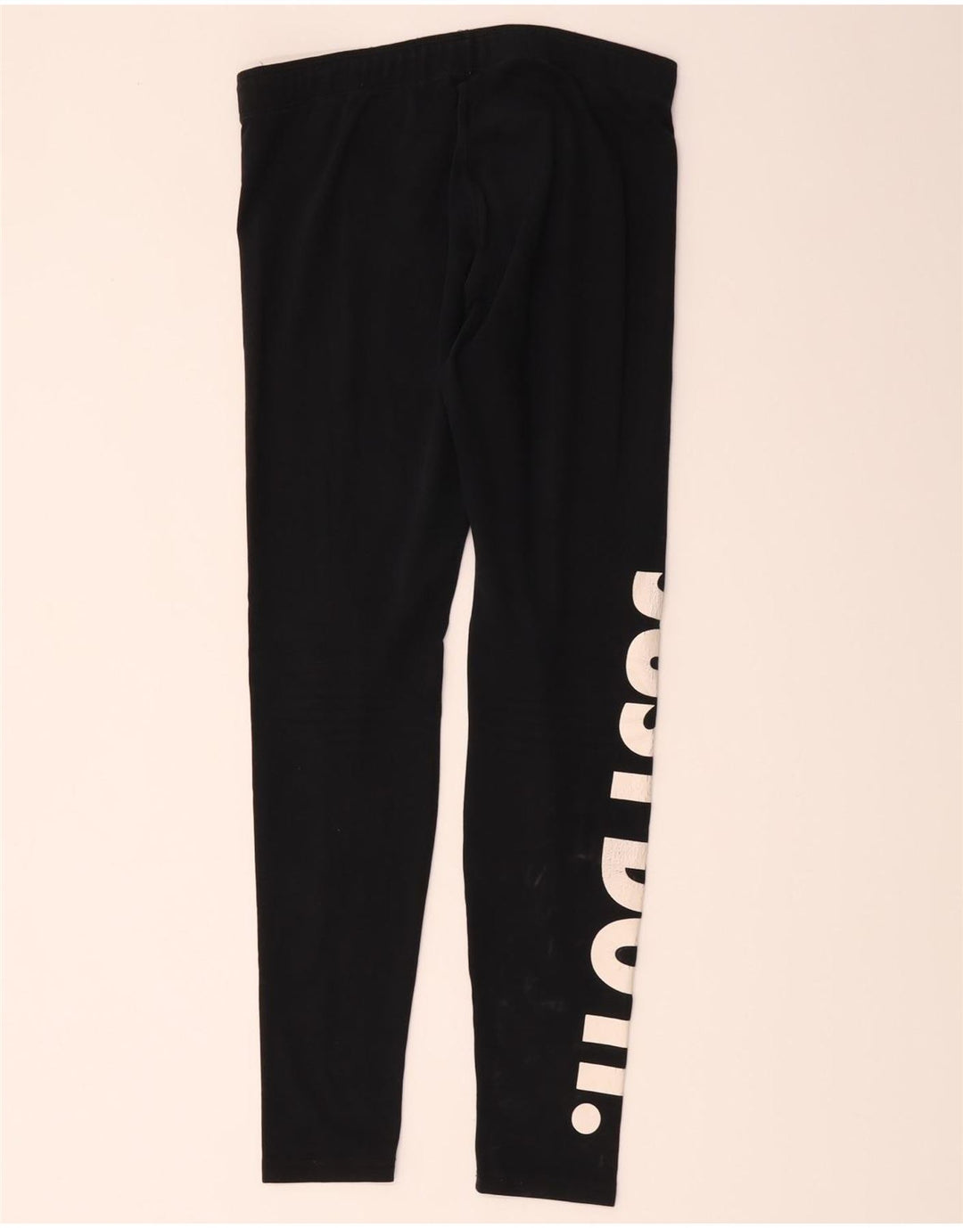 Leggings grafic Nike pentru femei UK 12, bumbac mediu negru
