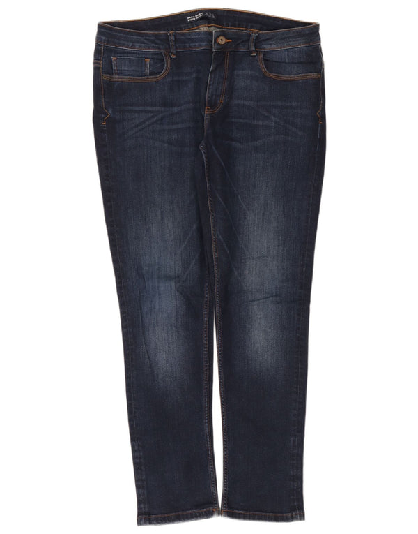 Blugi slim pentru femei Zara EU 44 XL W34 L30 Bumbac bleumarin