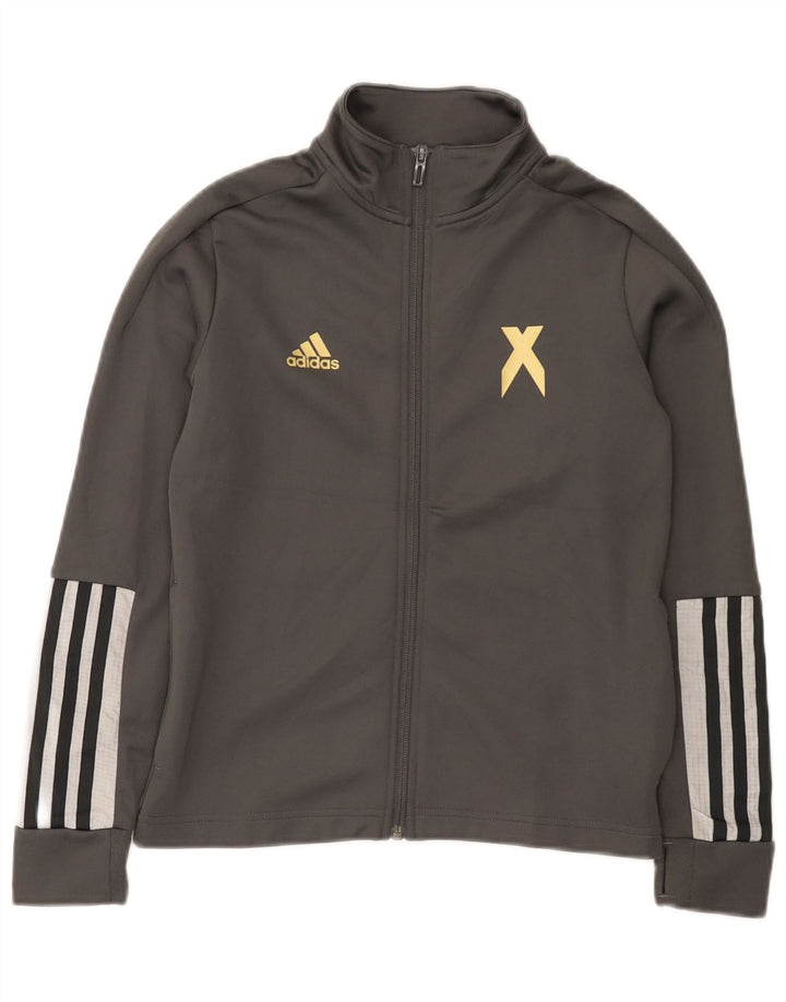 Jachetă de trening pentru băieți Adidas 9-10 ani poliester gri