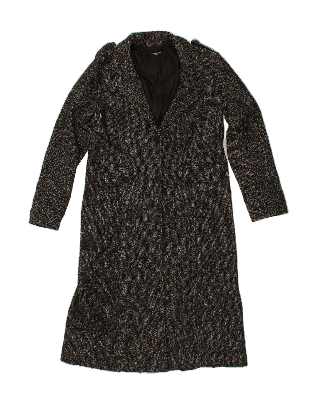 VINTAGE Womens Overcoat UK 16 Large Grey Acrylic Vintage Vintage and Second-Hand Vintage from Messina Hembry 