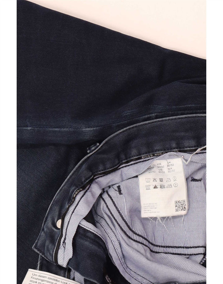 Blugi slim pentru bărbați Hugo Boss W30 L32 Bumbac albastru
