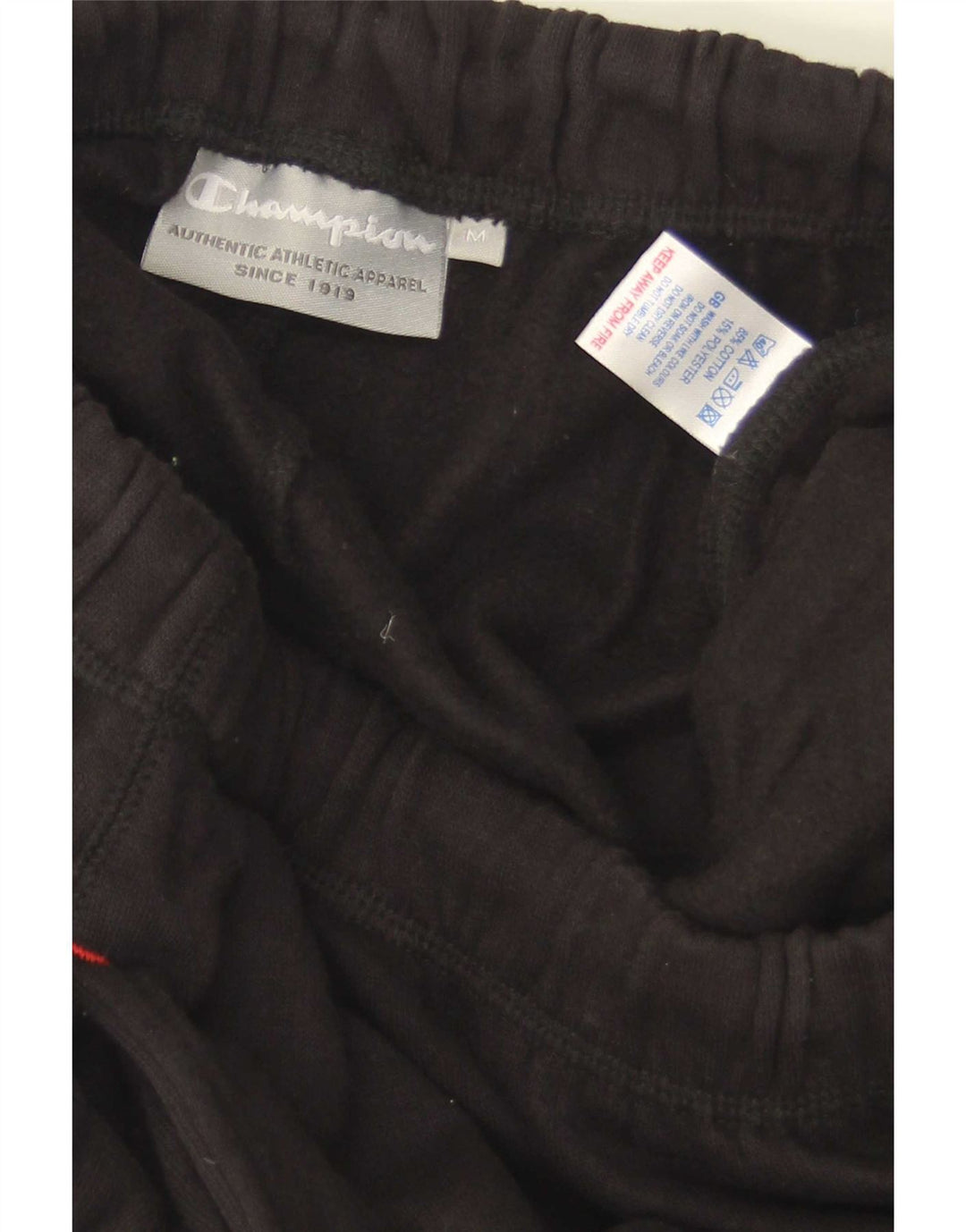 Pantaloni de trening pentru bărbați Champion Pantaloni de jogging Bumbac mediu negru