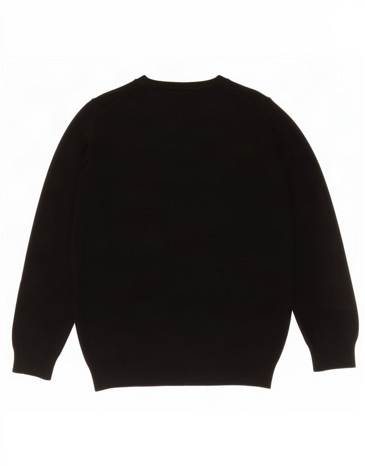 Pulover cu decolteu în V pentru femei Marks & Spencer UK 12 Medium Negru