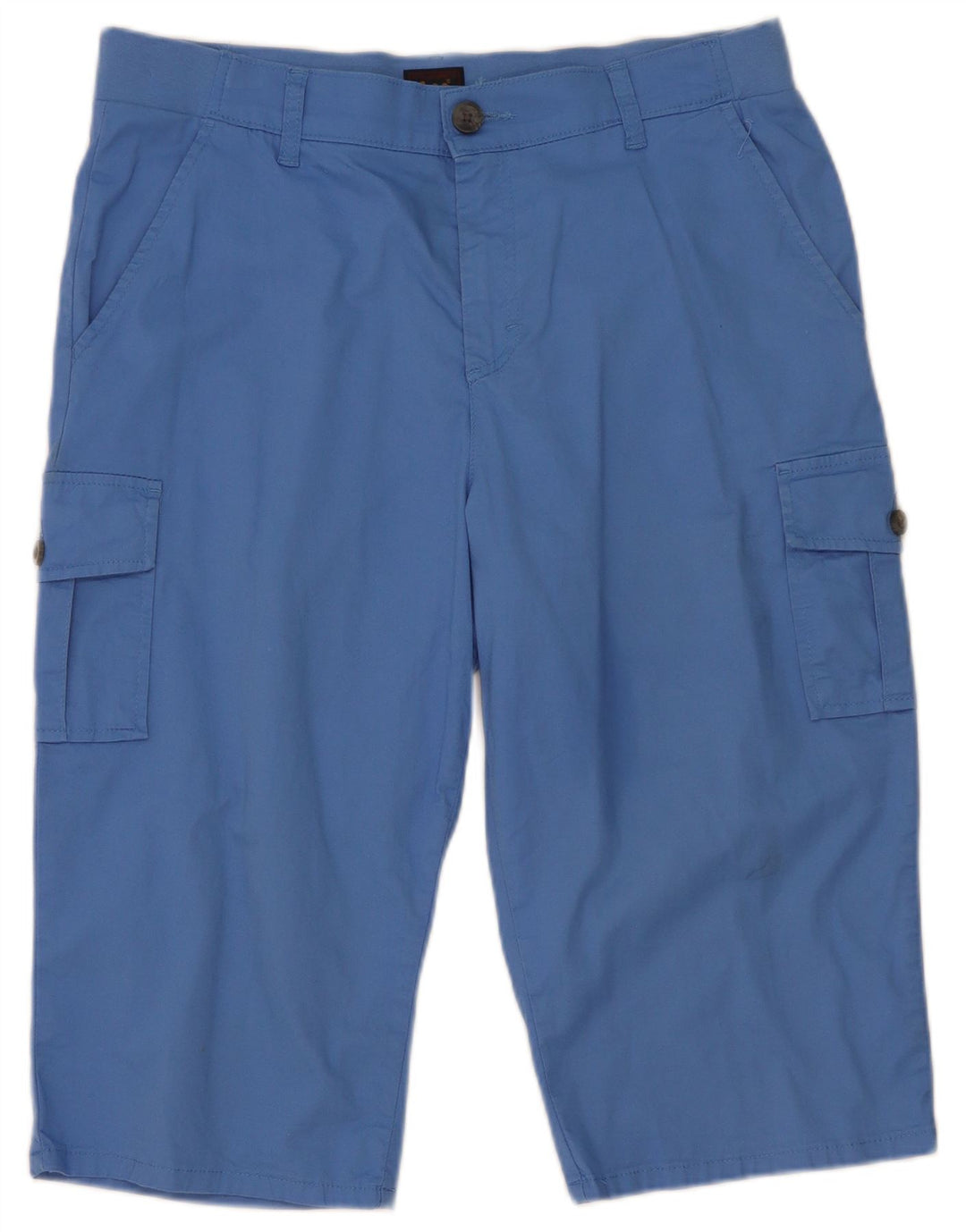 Bermuda cargo pentru femei Lee US 12 Large W32 Blue Bumbac