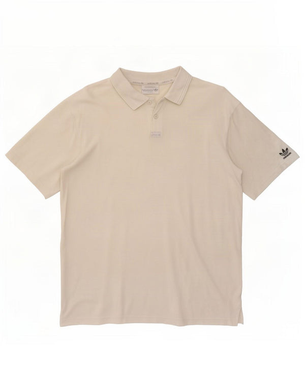 Tricou polo Adidas pentru bărbați UK 42/44 Large White