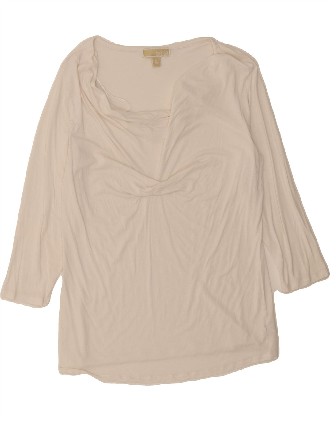 MICHAEL KORS Womens Top 3/4 Sleeve UK 18 XL White Rayon Vintage Michael Kors and Second-Hand Michael Kors from Messina Hembry 