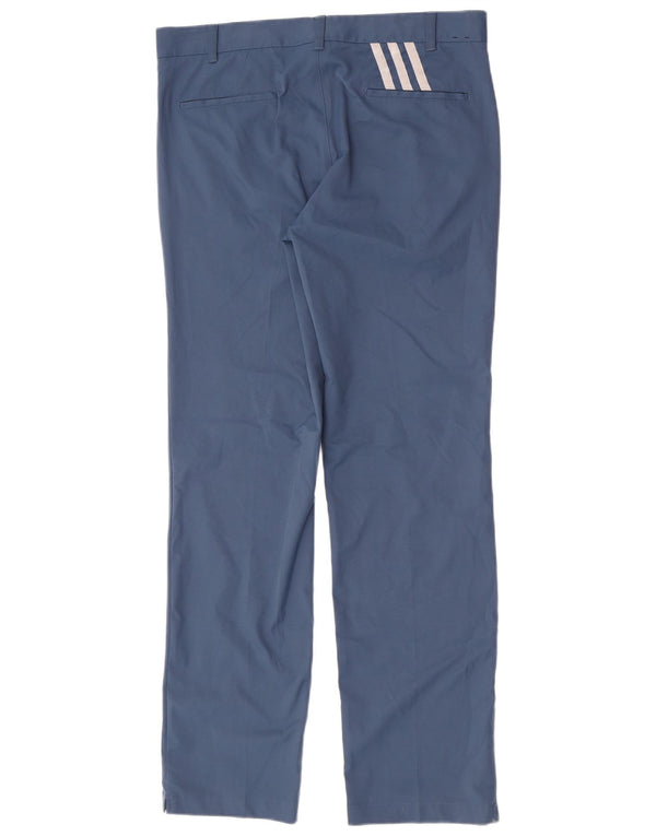 Pantaloni chino drepți pentru bărbați Adidas W34 L34 poliester albastru