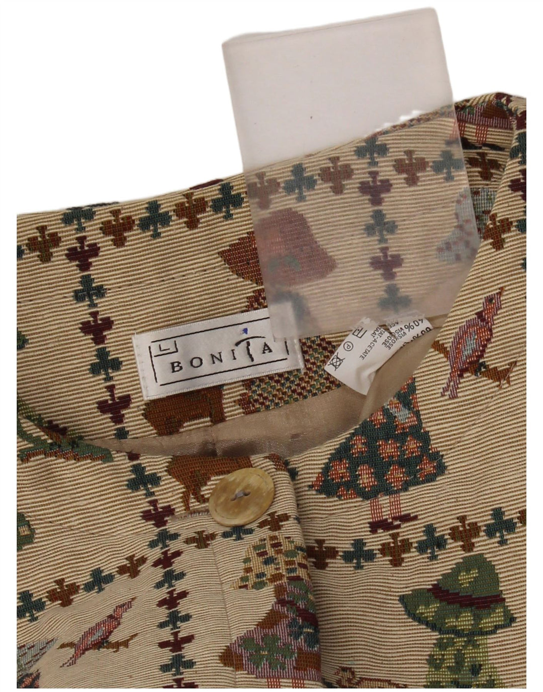 Jachetă Bolero pentru femei Bonita UK 16 mare, bej, poliester Noutate