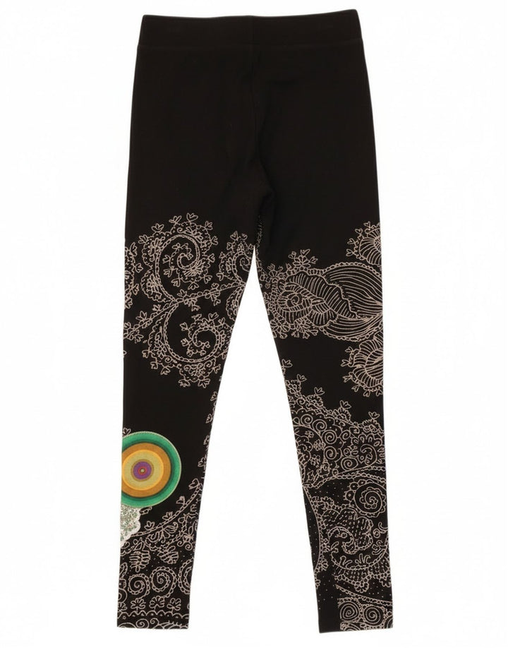 Leggings grafic Desigual pentru femei UK 12 Medium Black Paisley