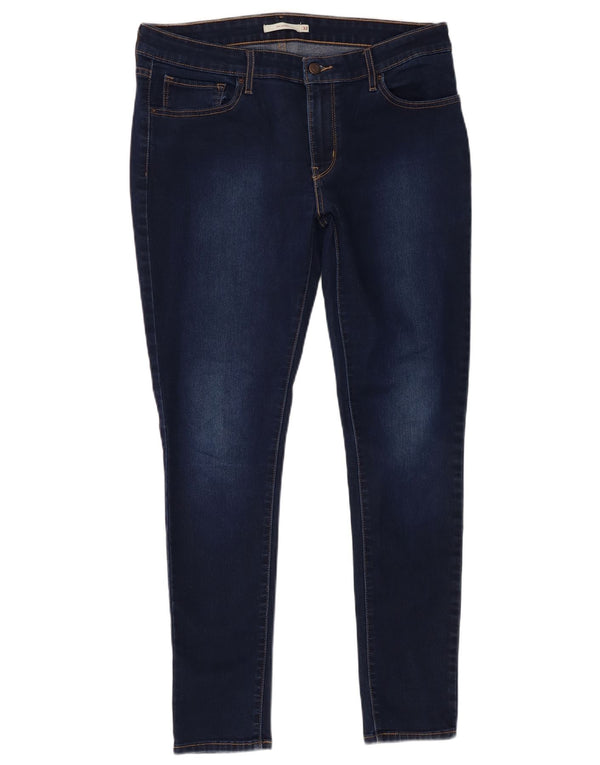 Blugi skinny 711 Levi's pentru femei W32 L29 bleumarin