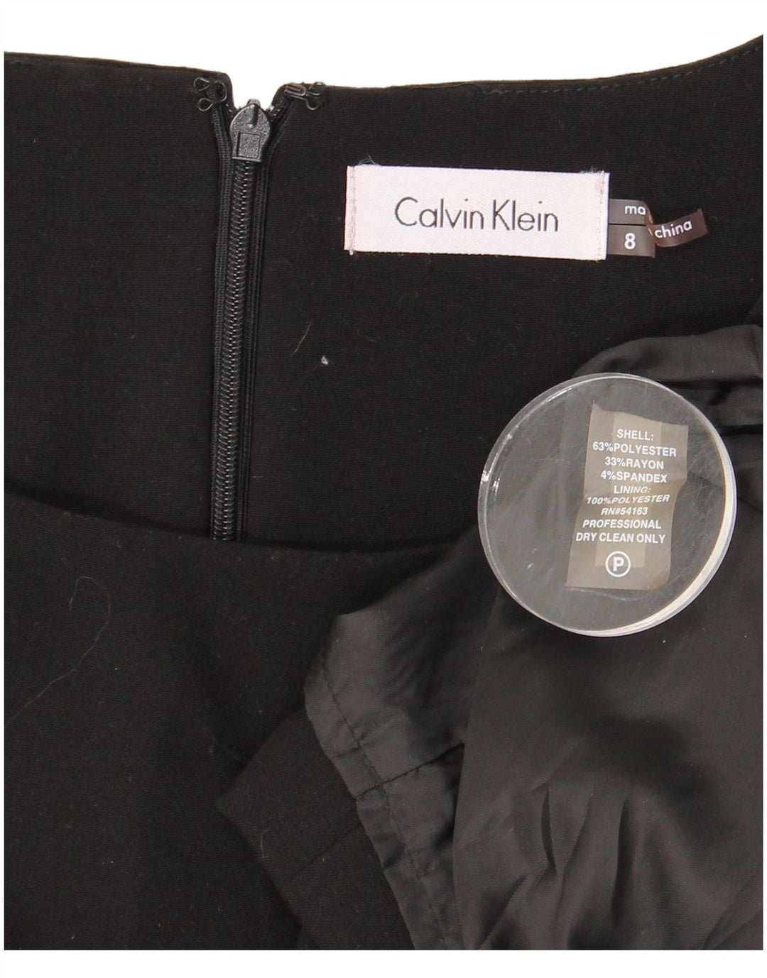 Rochie teacă fără mâneci pentru femei CALVIN KLEIN US 8 Poliester mediu negru