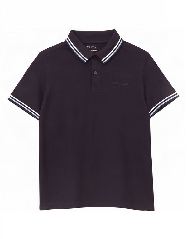 Lotto Mens Polo Shirt Small Navy Blue Cotton