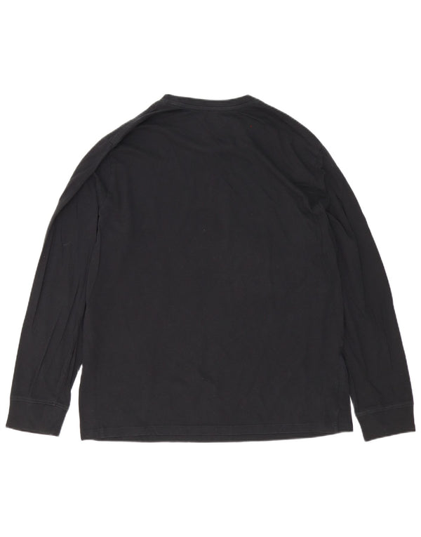 Bluză cu mânecă lungă Levi's pentru bărbați, bumbac negru