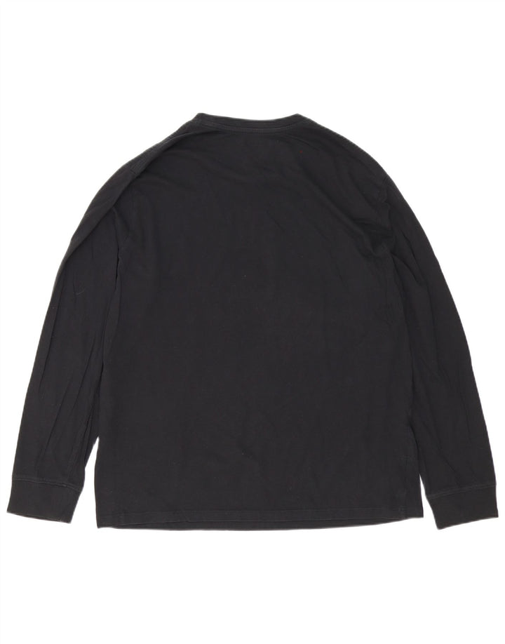 Bluză cu mânecă lungă Levi's pentru bărbați, bumbac negru