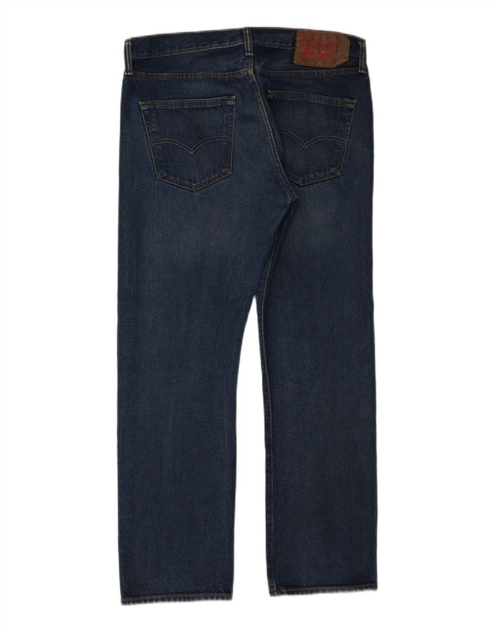 Blugi drepti pentru bărbați Levi's W33 L30 bumbac bleumarin
