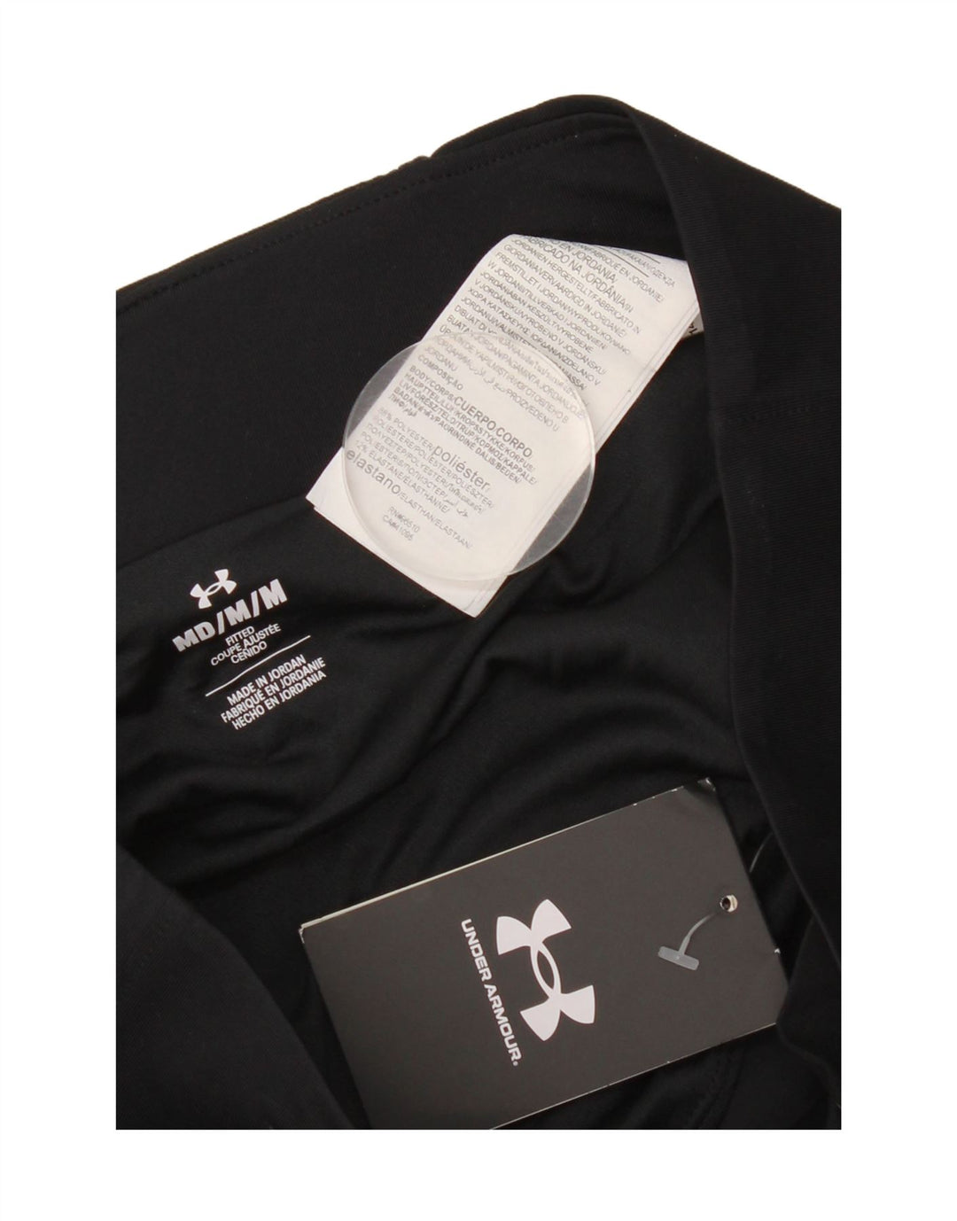 Pantaloni scurți sport Under Armour pentru bărbați, poliester mediu negru