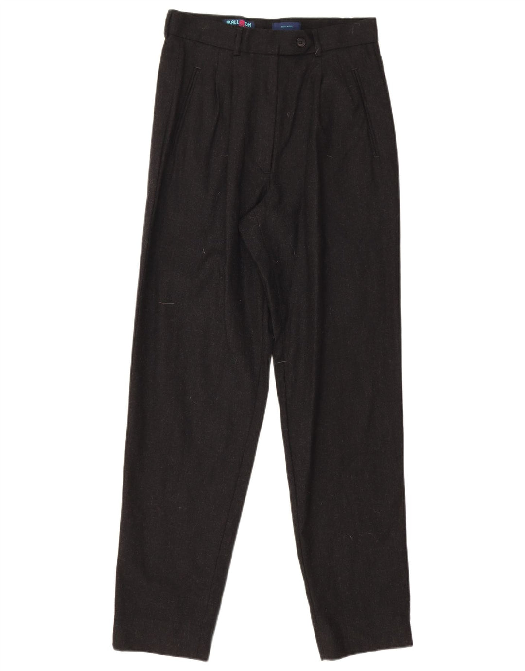 Balloon Pantaloni de costum pentru femei IT 42 Medium L27 L28 Lână neagră