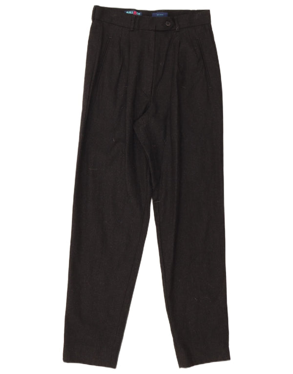 Balloon Pantaloni de costum pentru femei IT 42 Medium L27 L28 Lână neagră