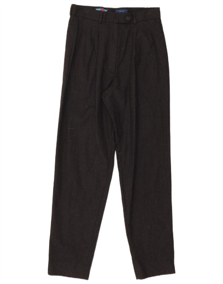 Balloon Pantaloni de costum pentru femei IT 42 Medium L27 L28 Lână neagră