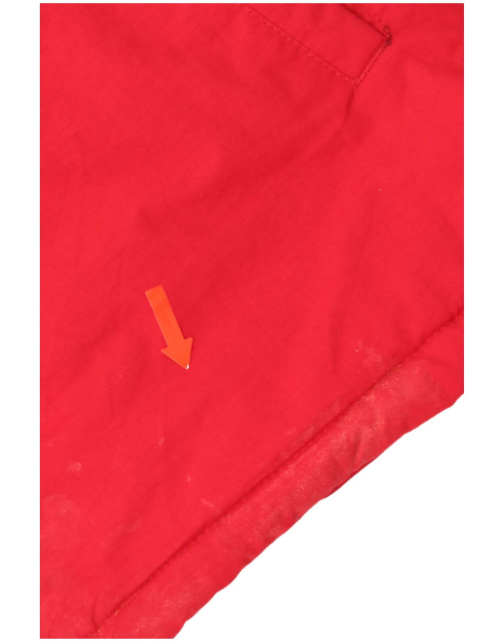 Jachetă parka supradimensionată cu glugă Superdry pentru femei UK 10 Small Red Nylon