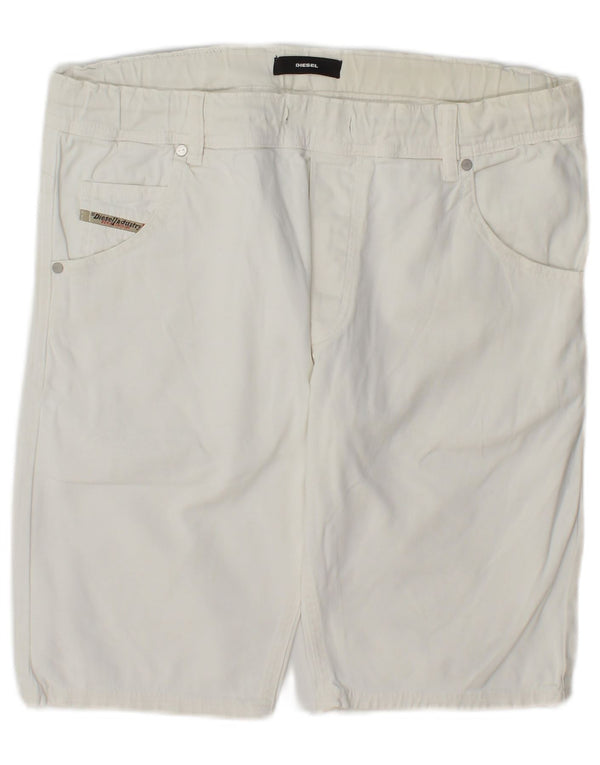Pantaloni scurți casual pentru femei Diesel UK 14 Large W34 White