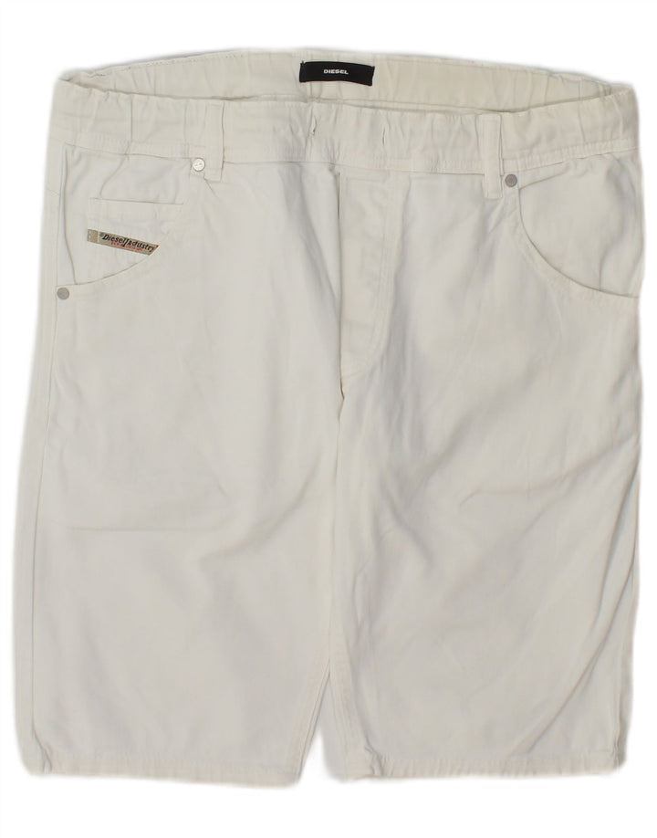 Pantaloni scurți casual pentru femei Diesel UK 14 Large W34 White