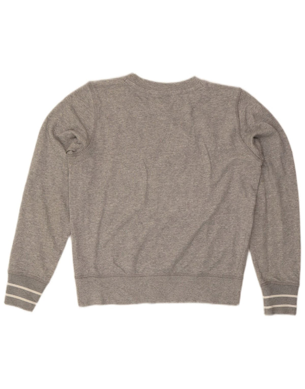 Champion Womens Graphic Sweatshirt Jumper UK 10 Small Grey