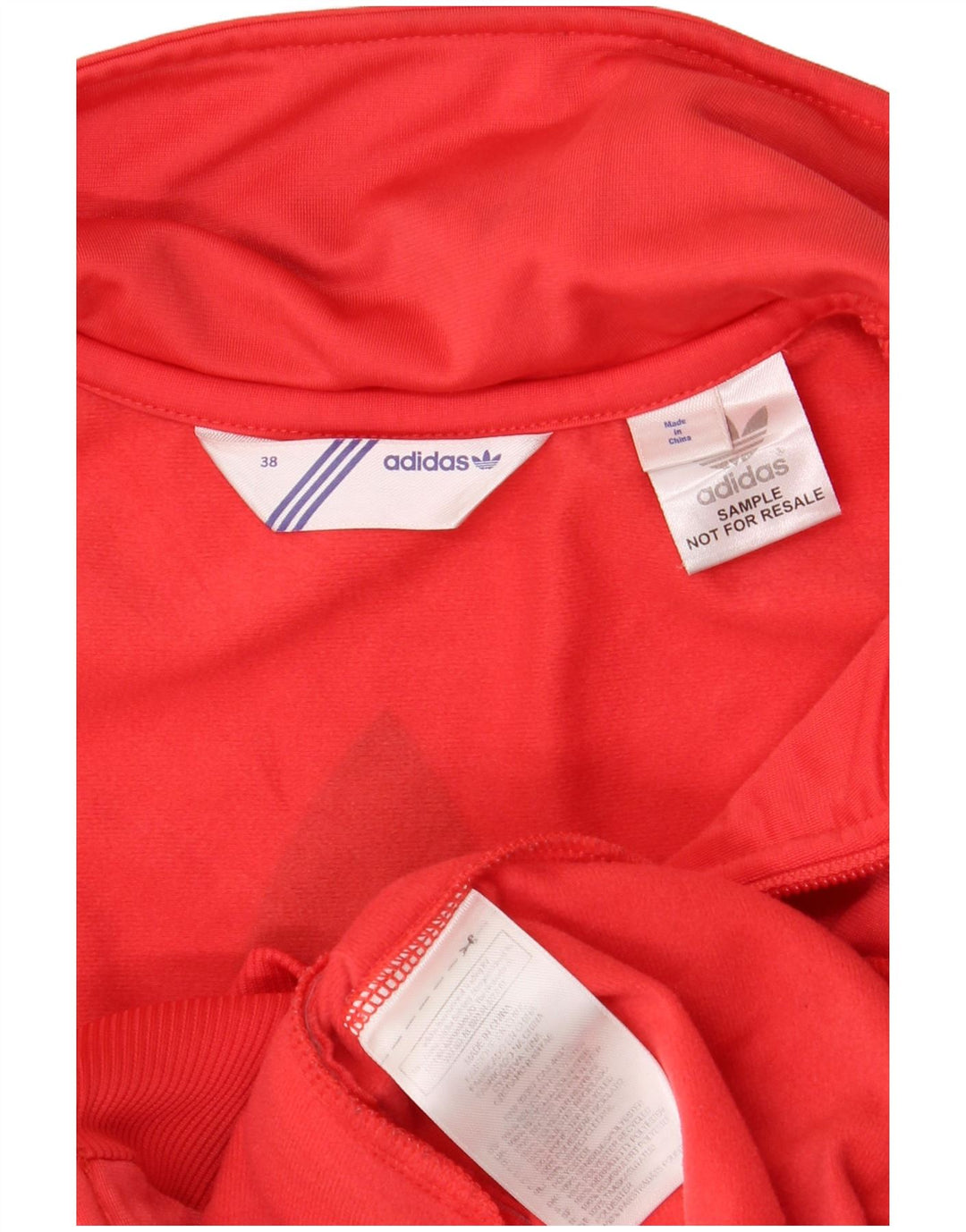 Jachetă de top pentru trening grafic Adidas pentru femei EU 38 Poliester roșu mediu